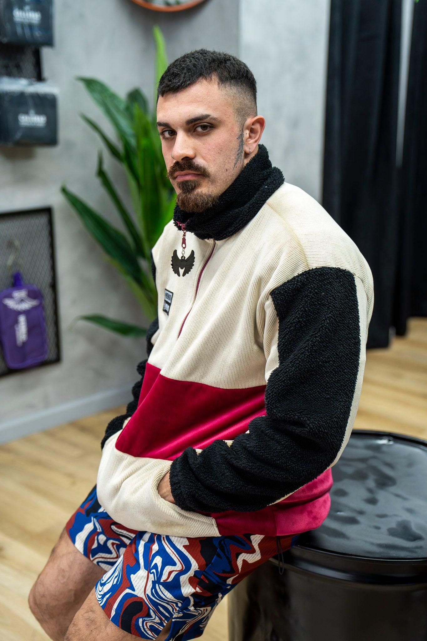 Buzo Peludo Rojo