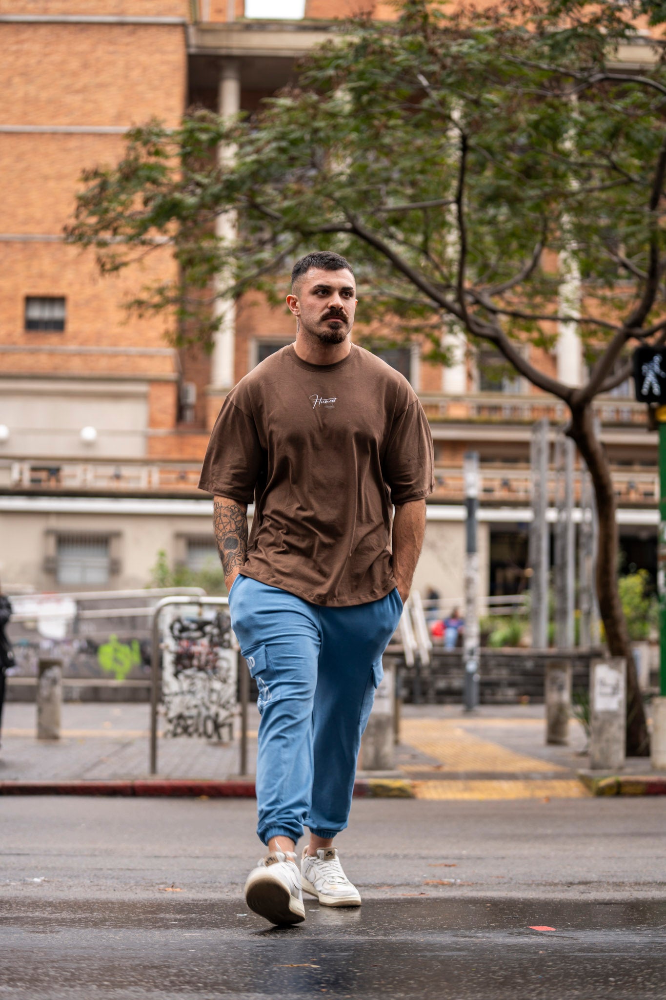 Pantalón Cargo Azul