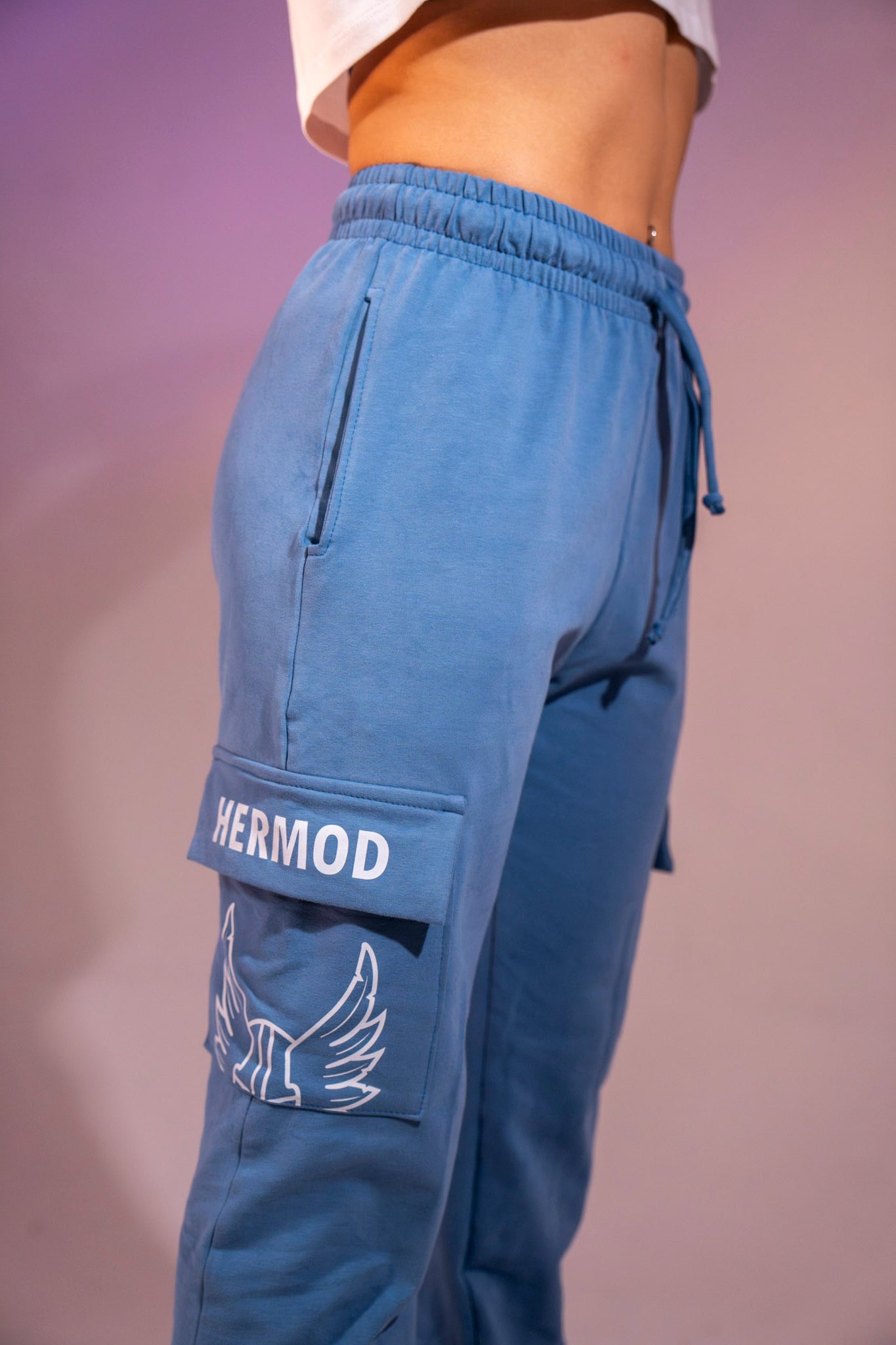 Pantalón Cargo Azul