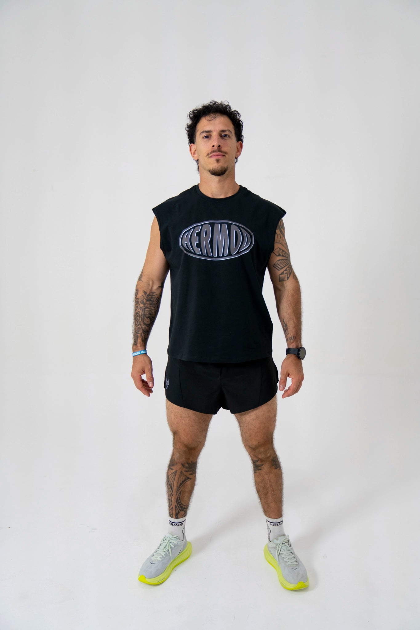 Short correr Hombre black 80