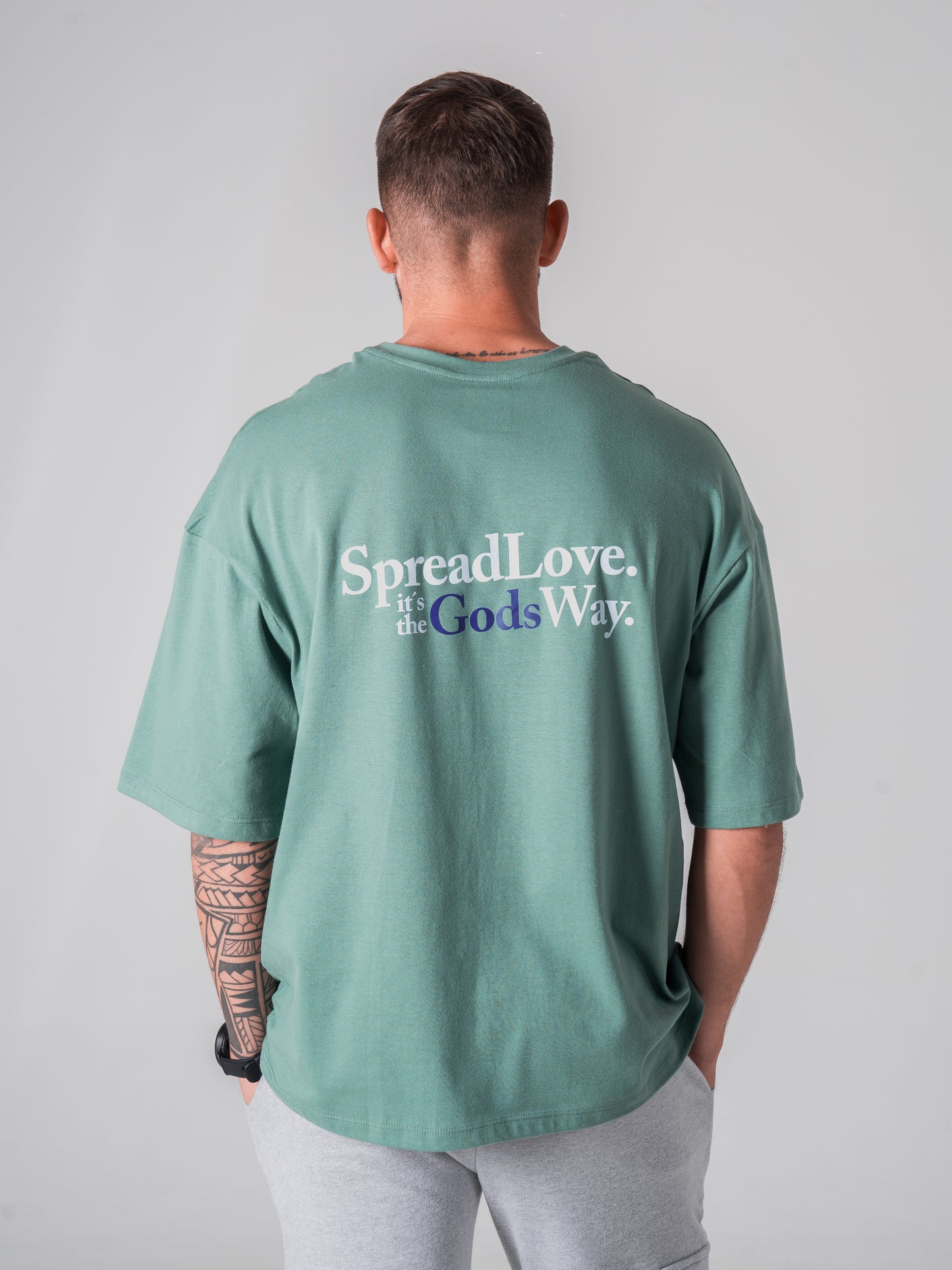 Remera Oversize Verde x Alma&Mente