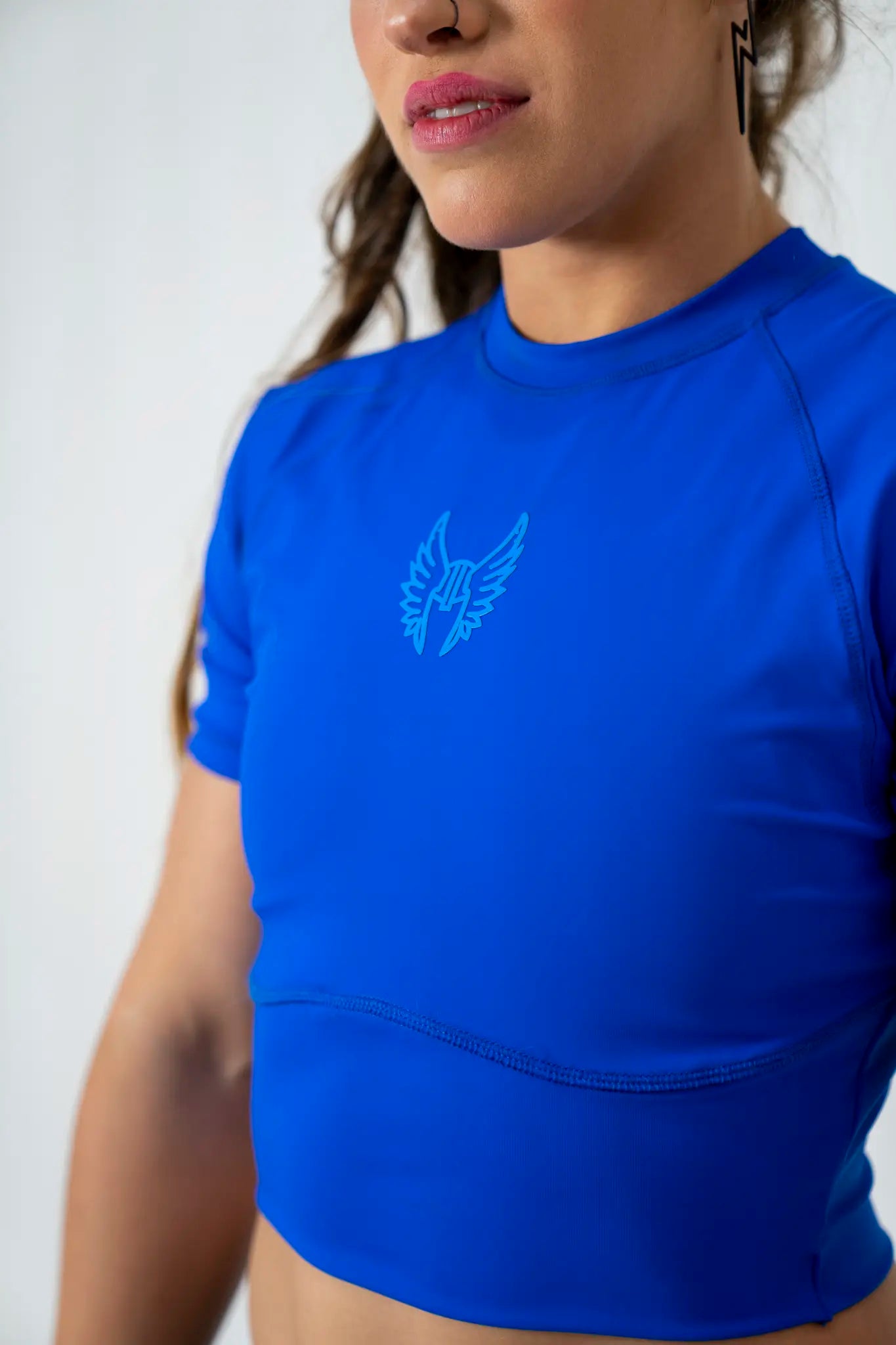 Remera lycra Mujer azul
