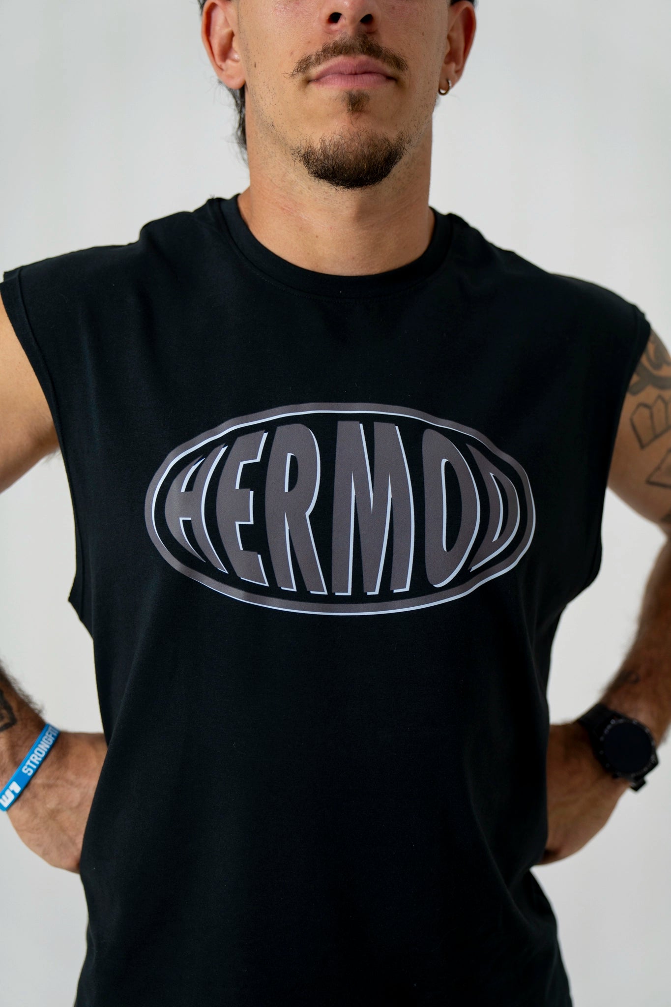 Musculosa boxy black 80