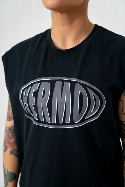 Musculosa boxy black 80