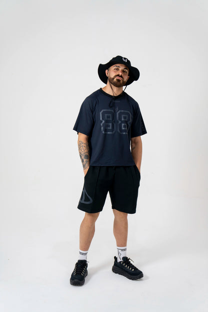 Short footer black 80
