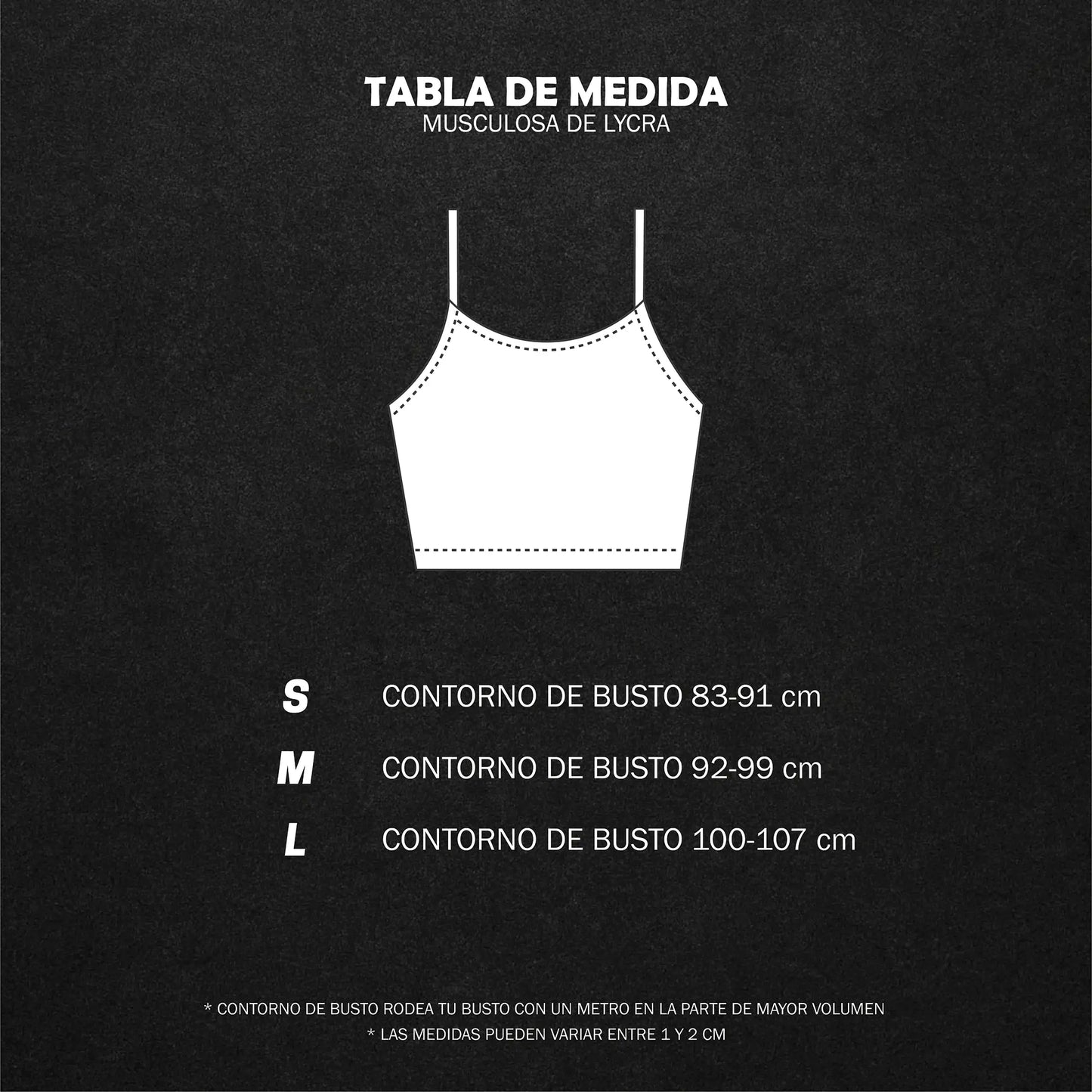 Musculosa doble black 80