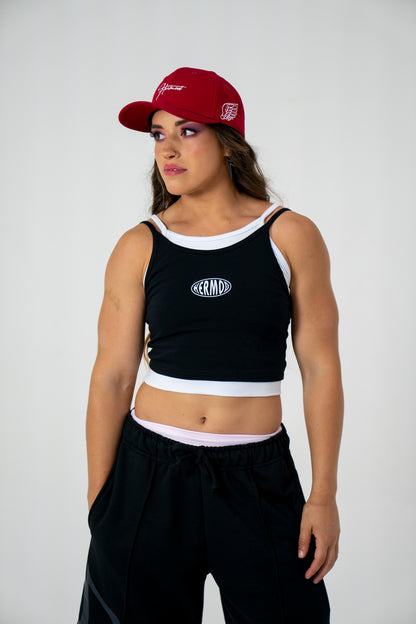 Musculosa Justa doble black 80