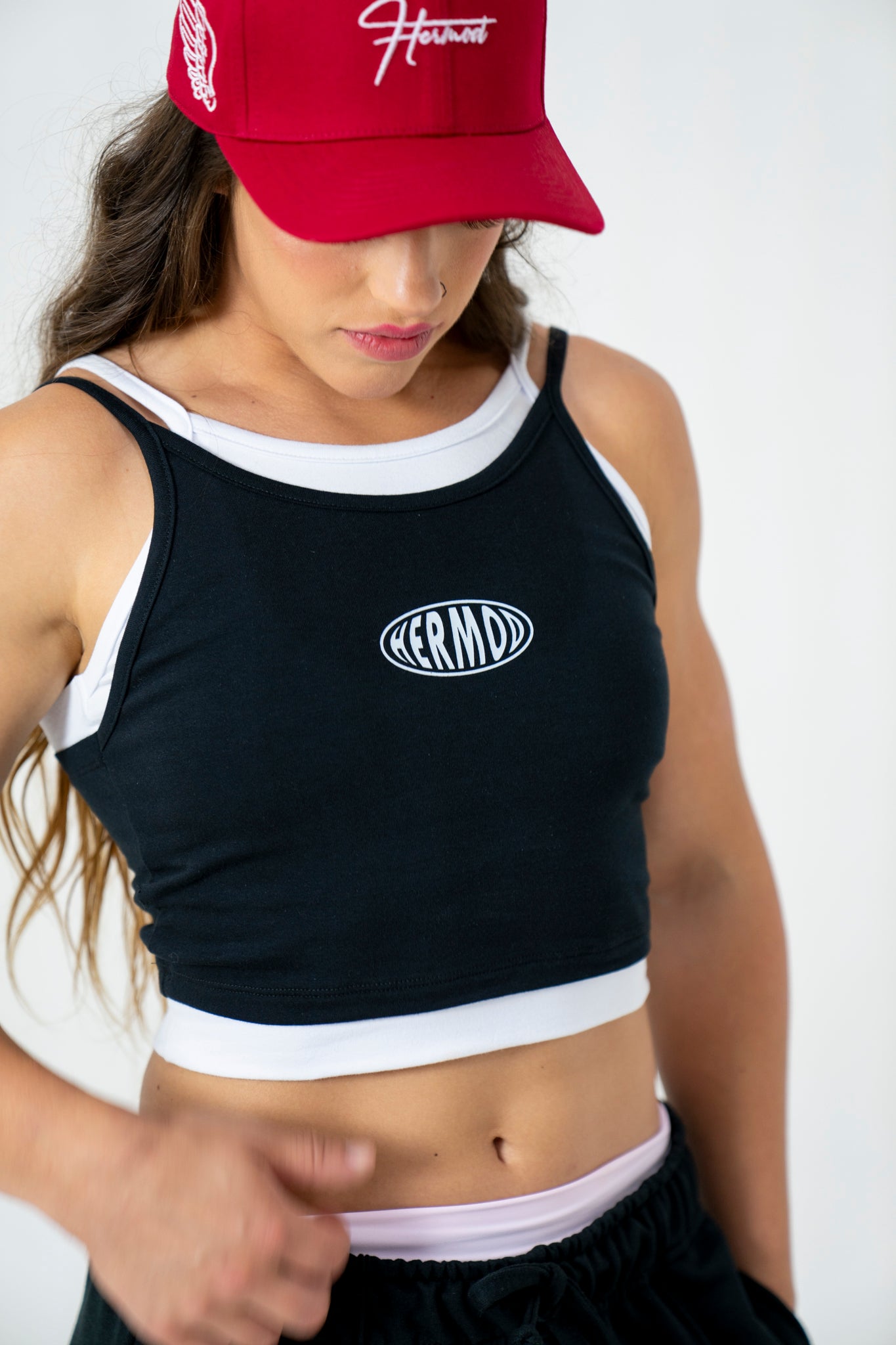 Musculosa Justa doble black 80