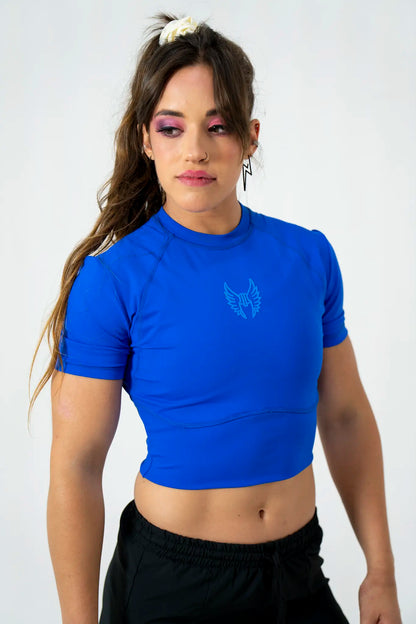 Remera lycra Mujer azul